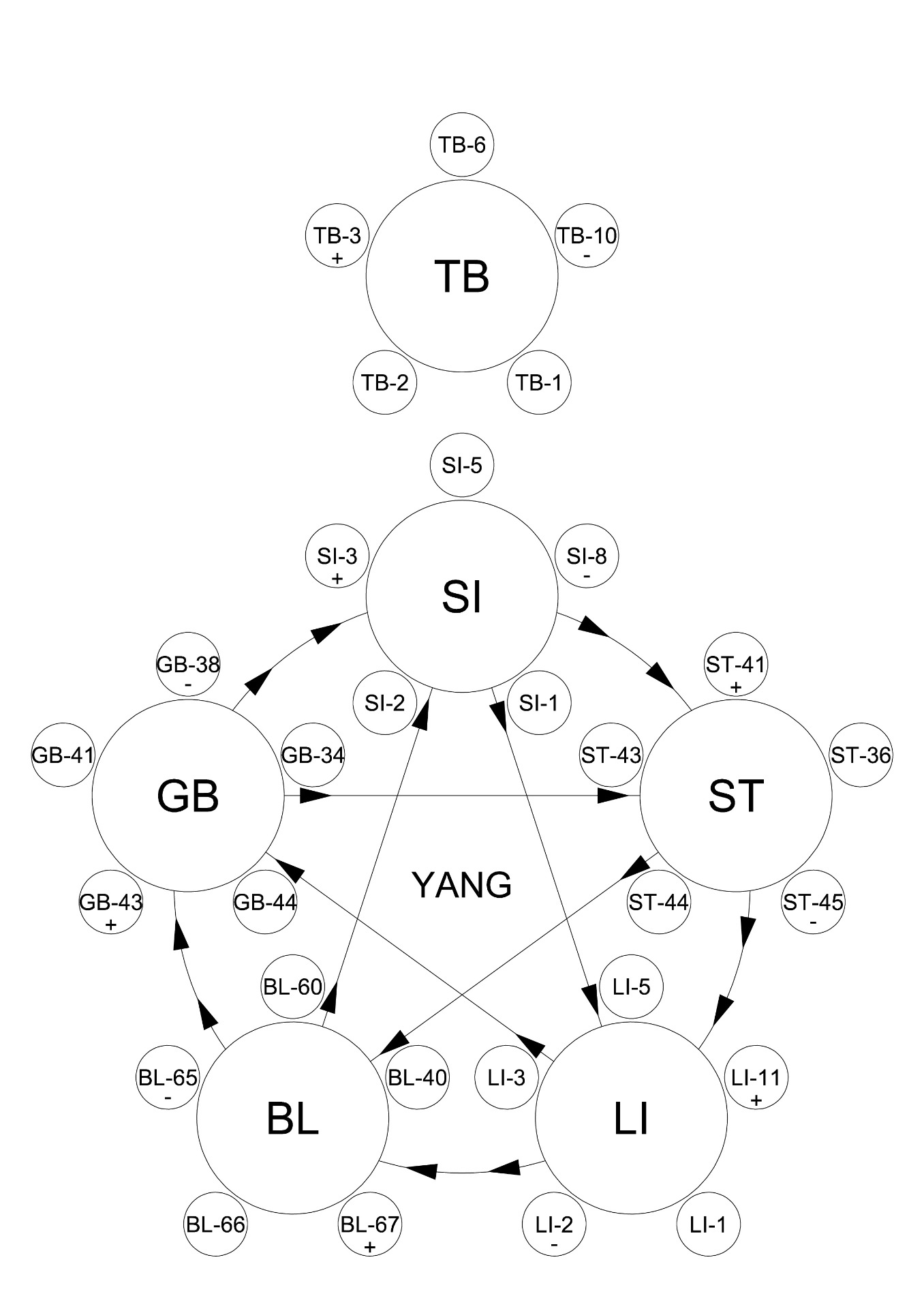 Shu-transporting points of the primary Yang channels